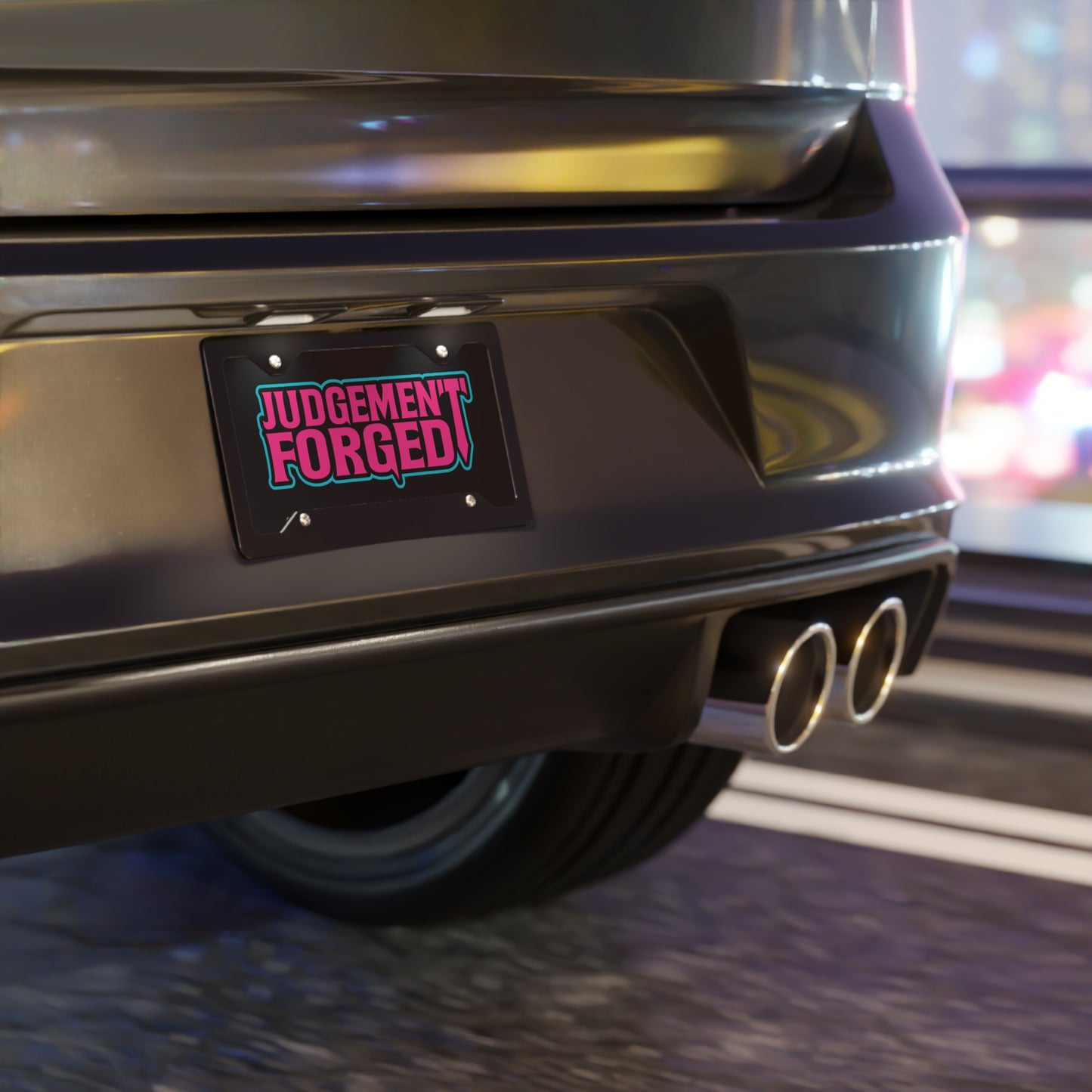 Judgement Forged Vanity Plate