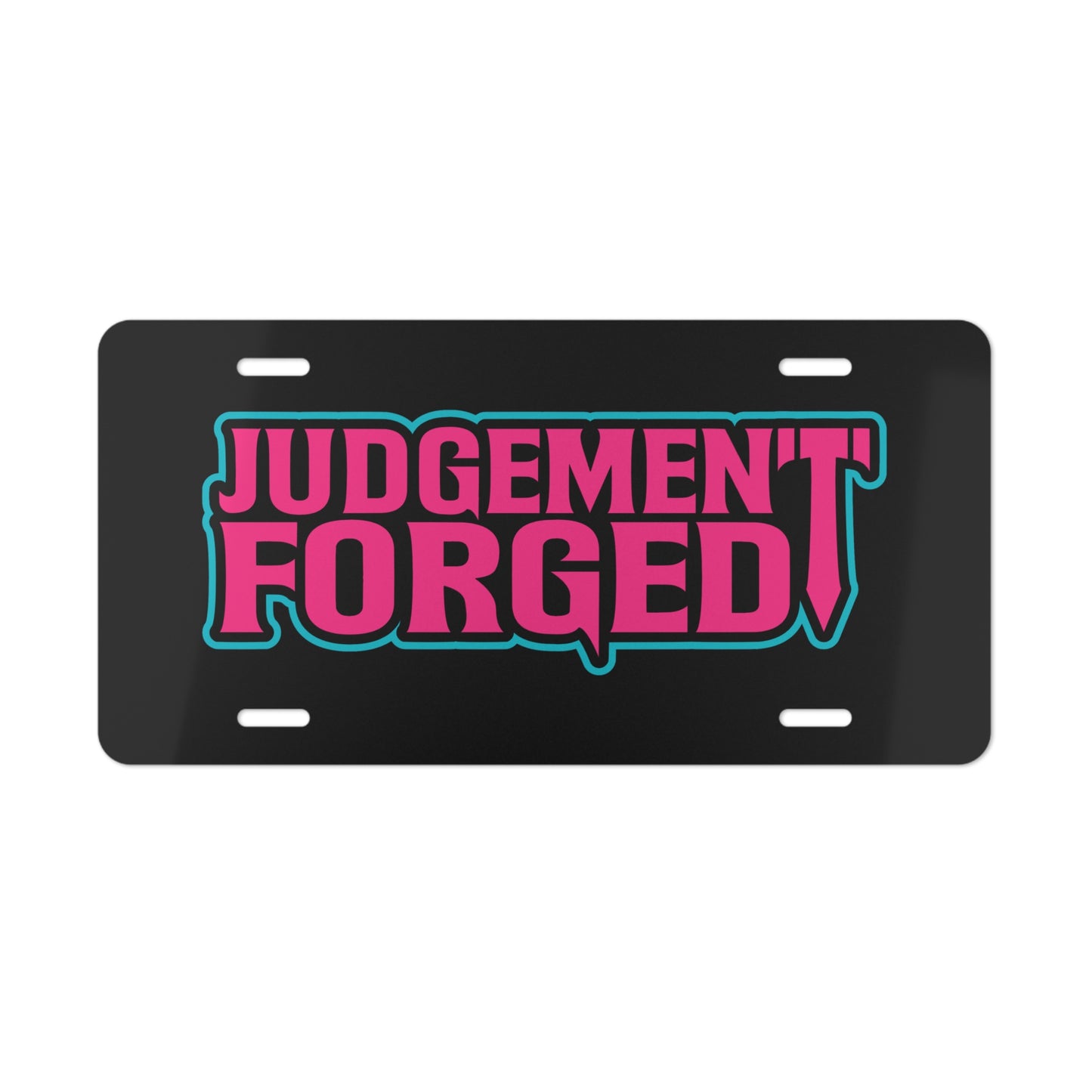 Judgement Forged Vanity Plate