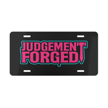 Judgement Forged Vanity Plate