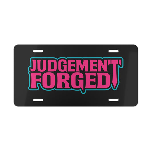 Judgement Forged Vanity Plate
